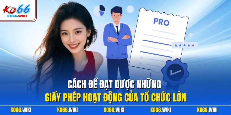 Cách để đạt được những giấy phép hoạt động của tổ chức lớn